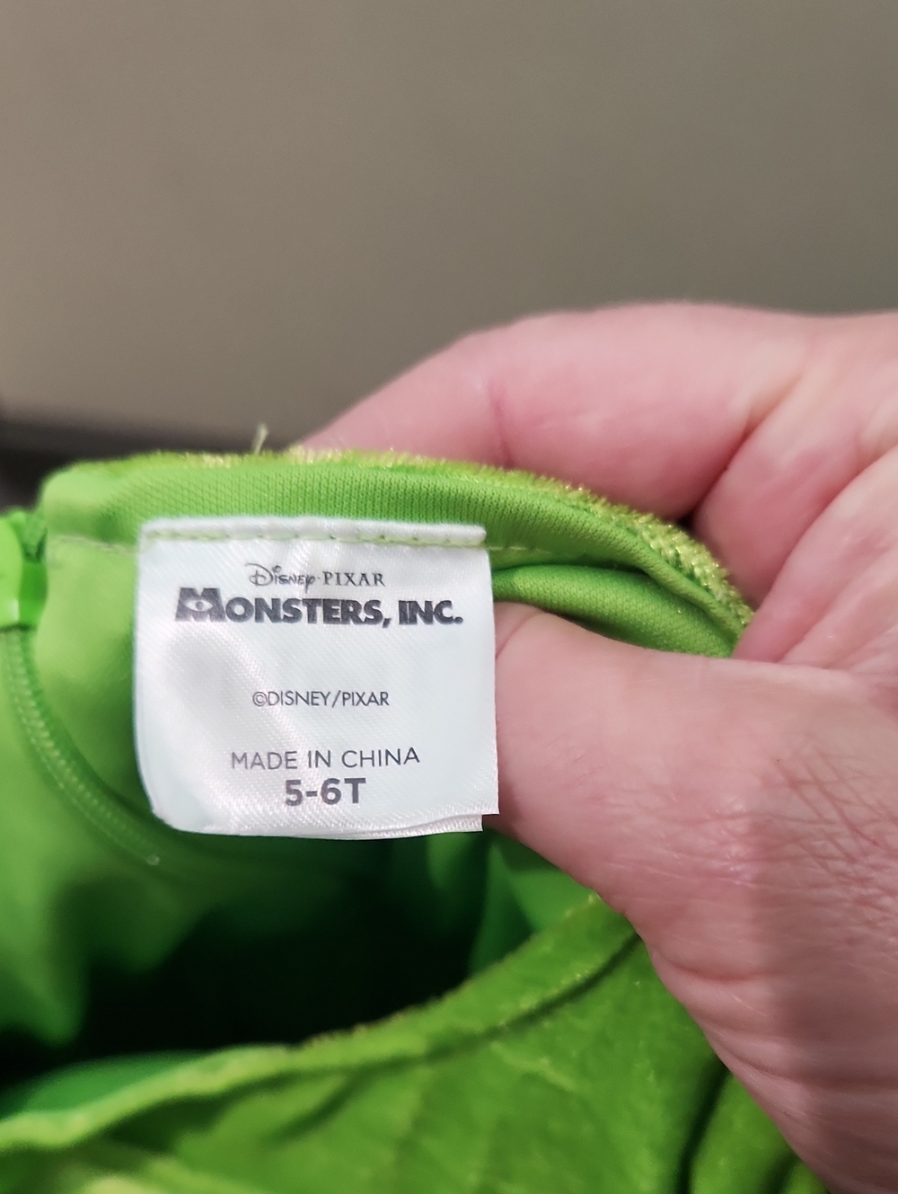 Spirit Halloween Monsters Inc Mike Wazowski Costume Toddler 5T-6T - Picture 7 of 16